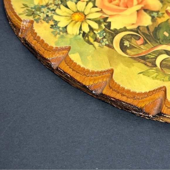 SISTERS are Forever by Gail Munro DeCoupage Wood Oval Plaque Wall Hanging - Picture 9 of 9